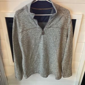 Mens quarter zip sweater.